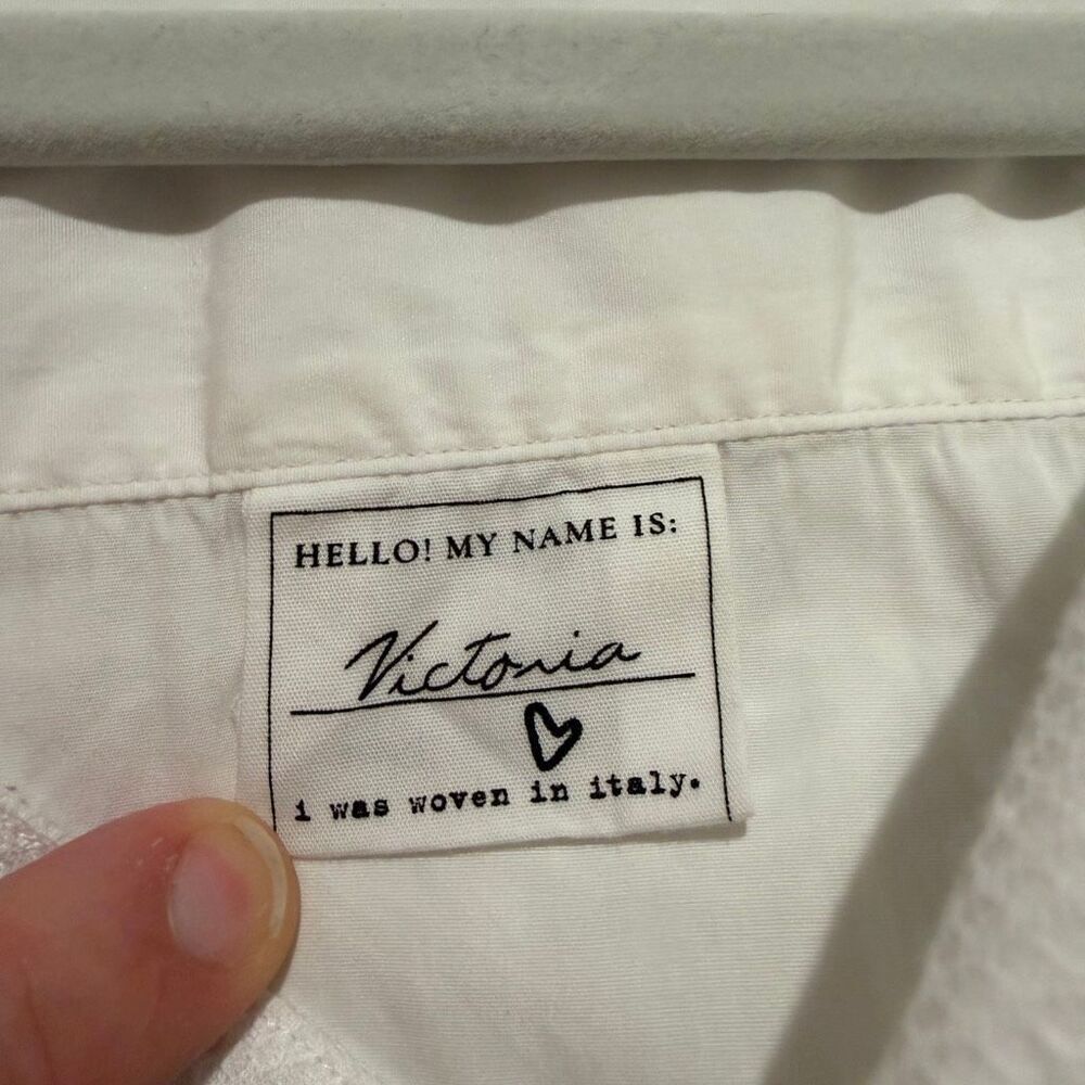 Frank & Eileen Victoria Italian Tuxedo Shirt in White Large - Picture 8 of 9